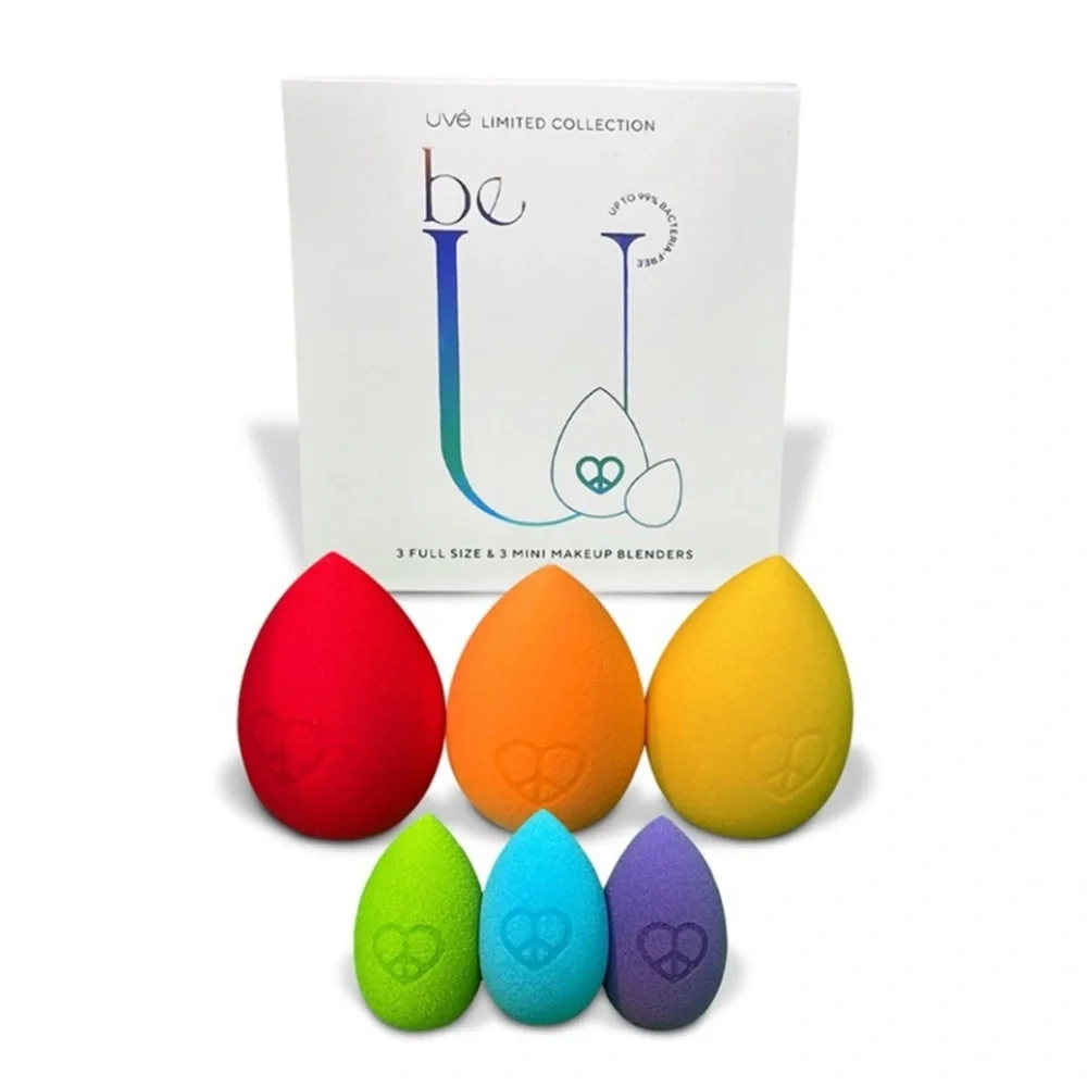 UVÉ BEAUTY Be U Limited Collection Makeup Blenders Pride Edition New in Box $65